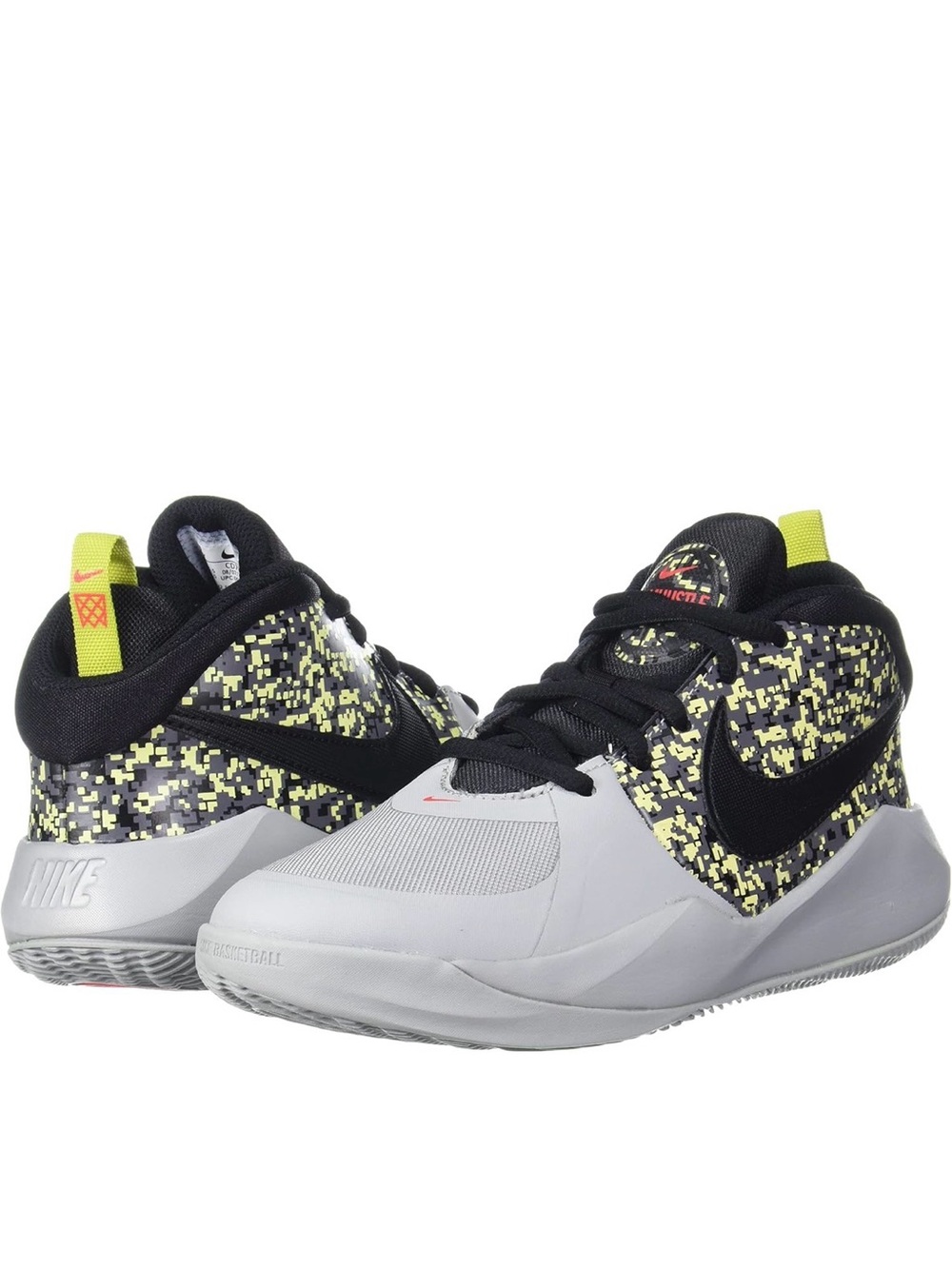 Nike Kids' Gray, Black and Yellow High-Top Sneakers. Used once - Picture 2 of 9